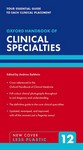 Oxford Handbook of Clinical Specialties 12th Ed Sept 2026